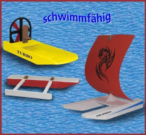 Kaleas Laubsägevorlage 3 Modelle Katamaran/Sumpfboot/Auslegerboot Kaleas Laubsägevorlage 3 Modelle Katamaran/Sumpfboot/Auslegerboot von KALEAS