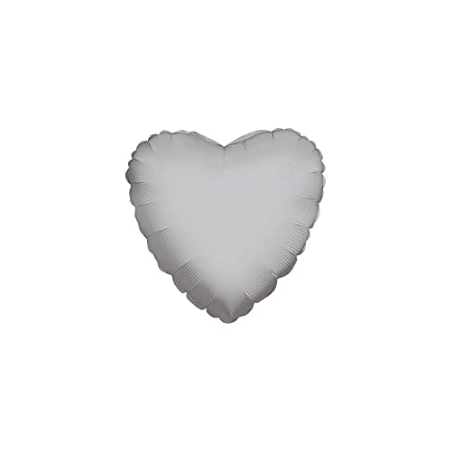 Globo Corazon 22cm Plata - Foil Poliamida - K3410909 von KALEIDOSCOPE