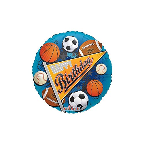 Kaleidoscope Happy Birthday Sports Pennant Foil Mylar Balloon, 5 Piece von KALEIDOSCOPE