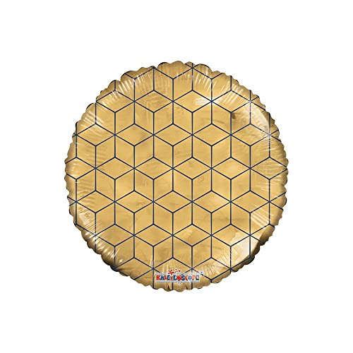 Palloncino Kaleidoscope Tondo Geometrico Oro 26-66cm. 1pz Palloncino Kaleidoscope Tondo Geometrico Oro 26-66cm. 1pz von KALEIDOSCOPE