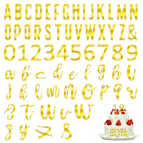 64 Stück Tortendeko Buchstaben und Zahlen, Zahlen in Gold für Kuchen, Buchstaben Deko Torte, Gold Kuchen Buchstaben Deko, Cake Topper Name, Buchstaben Tortendeko für Geburtstag, Kuchen 64 Stück Tortendeko Buchstaben und Zahlen, Zahlen in Gold für Kuchen, Buchstaben Deko Torte, Gold Kuchen Buchstaben Deko, Cake Topper Name, Buchstaben Tortendeko für Geburtstag, Kuchen von KALIONE