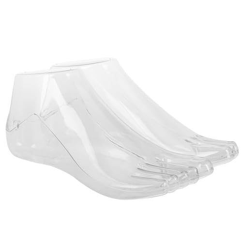 KALLORY 1 Paar Fußmodellständer Plastik-Fußmodell Schaufensterpuppen für Schuhe Schaufensterpuppenständer Mannequin-Füße Anzeige Schaufensterpuppenfüße für Socken Sockendisplay Transparent KALLORY 1 Paar Fußmodellständer Plastik-Fußmodell Schaufensterpuppen für Schuhe Schaufensterpuppenständer Mannequin-Füße Anzeige Schaufensterpuppenfüße für Socken Sockendisplay Transparent von KALLORY