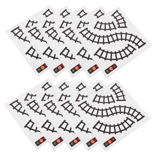 KALLORY Pädagogische Verkehrszeichen Wandtattoos 10 Stück Eisenbahnschienen Spielzeug Für Jungen Mädchen KALLORY Pädagogische Verkehrszeichen Wandtattoos 10 Stück Eisenbahnschienen Spielzeug Für Jungen Mädchen von KALLORY