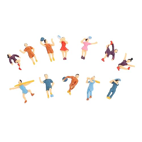 KALLORY 12 Stück architektonische Modellfiguren Puppenhausfiguren Miniatur Figuren der Strandmenschen Zahlen bürodekoration bastel Materialien DIY zubehör Layout-Requisiten Plastik KALLORY 12 Stück architektonische Modellfiguren Puppenhausfiguren Miniatur Figuren der Strandmenschen Zahlen bürodekoration bastel Materialien DIY zubehör Layout-Requisiten Plastik von KALLORY