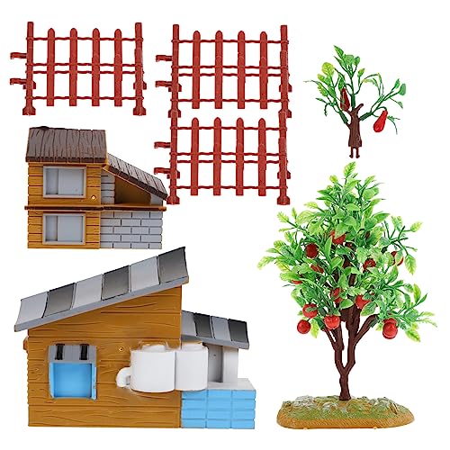 KALLORY 13St Simulierter Hauszaun Baum Farmszenenmodell Aufkleber Mini-Hausfiguren Zaunmodell für kinderspielzeug Simulationsspielzeug Verzierung der Hausszene PVC KALLORY 13St Simulierter Hauszaun Baum Farmszenenmodell Aufkleber Mini-Hausfiguren Zaunmodell für kinderspielzeug Simulationsspielzeug Verzierung der Hausszene PVC von KALLORY