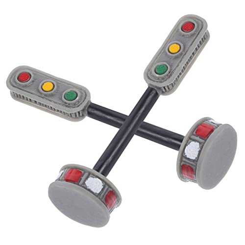 KALLORY 2pcs Road Light Toy Models Stadtrateset Simuliertes Szenenspielzeug Für Kinder von KALLORY