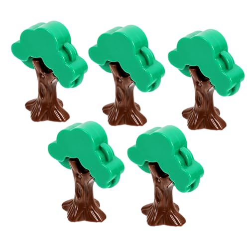 KALLORY 5 Stück Modellbäume Laub klein Simulationsbaummodell Modelleisenbahn Bahngleis Modellbaum für Züge Zug Modellbau Bäume Landschaftsbaummodelle Mini-Baumschmuck Baum Zubehör Plastik von KALLORY
