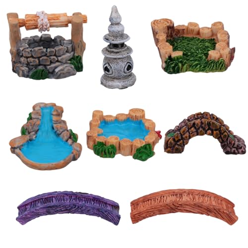 KALLORY 8 Stück Deko-Accessoires für Mikrolandschaften kleine Feenfiguren Miniatur Gartenzubehör Mein Feengarten Zubehör für Terrarien Landschaftsschmuck Mikro-Harz-Statue Harzornament KALLORY 8 Stück Deko-Accessoires für Mikrolandschaften kleine Feenfiguren Miniatur Gartenzubehör Mein Feengarten Zubehör für Terrarien Landschaftsschmuck Mikro-Harz-Statue Harzornament von KALLORY