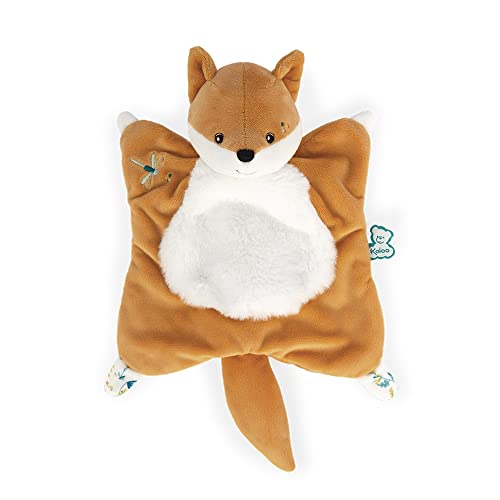 KALOO - Fripons - Quadratisches Doudou Léonard der Fuchs - Flauschiges und extra-weiches Doudou 20 cm - Ab Geburt, K960271 von KALOO