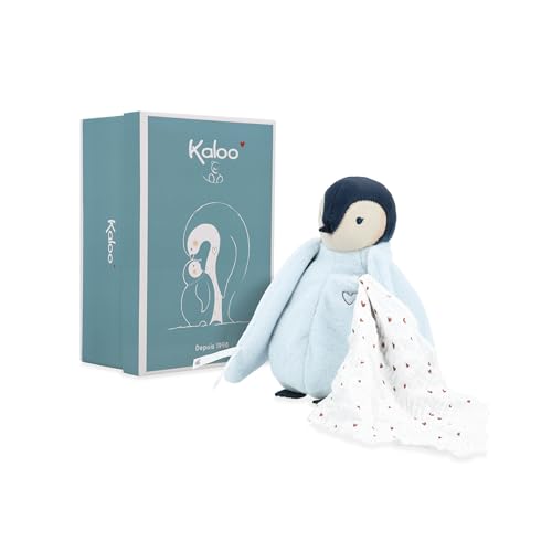 Kaloo Complices – Kuss-Plüschtier-Blau-Mit Baumwollmusselintuch-Kuscheltier ab Geburt, K212002 von KALOO