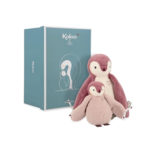 Kaloo Complices – Plüschtier-Duo Pinguine – Rosa – 15 cm und 25 cm – Kuscheltier ab Geburt, K212004 von KALOO