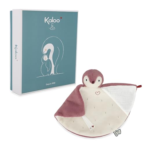 Kaloo Complices – Rosa Pinguin-Schnuffeltuch-Absorbiert Gerüche-23 cm-Ab Geburt, K212007 von KALOO
