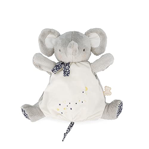 KALOO - Kleine Lieder – Schmusetuch Elefant grau – Schmusetuch Baby – Plüsch Handpuppe 24 cm – Erlebnisspiel – ab Geburt, K210004 von KALOO