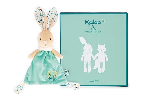 KALOO - Fripons - Dreieckiges Doudou Justin der Hase - Flauschiges und besonders weiches Doudou 20 cm - Ab Geburt, K963670 von KALOO