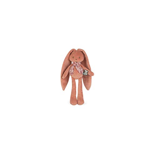 KALOO - Lapinoo - Pantin Lapin - Baby Plüsch Jersey und Strick - 25 cm - Farbe Terracotta - Sehr weiches Material - Geschenkbox - Ab Geburt, K969941 von KALOO