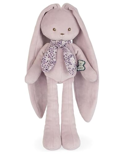 KALOO - Lapinoo - Pantin Lapin - Babyplüsch aus geripptem Velours - 35 cm - Farbe Rosa - Sehr weiches Material - Geschenkbox - Ab Geburt, K972200 von KALOO