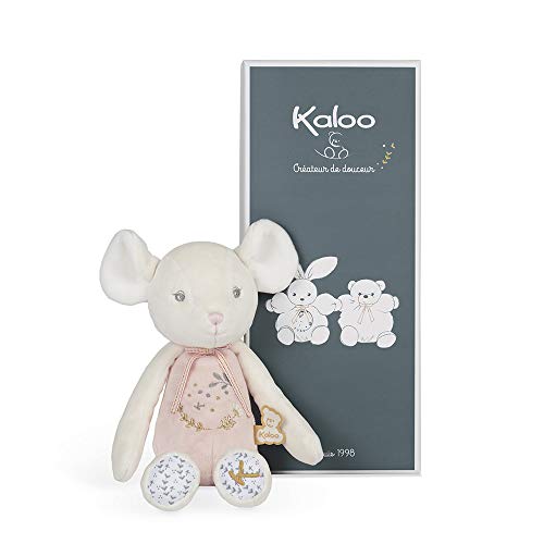 KALOO - Perle - Plüsch marionnette rosa Maus - 25cm von KALOO
