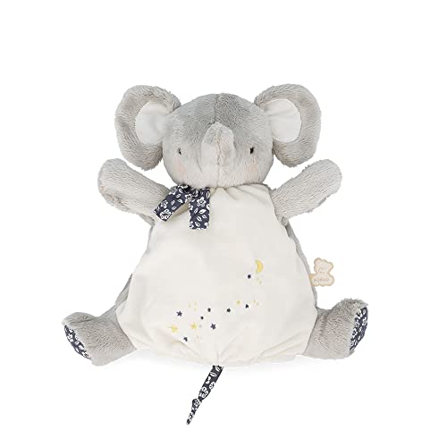 KALOO - Kleine Lieder - Graue Elefantenpuppette - Plüsch Handpuppe 24 cm - Aufwachenspiel - ab Geburt K210004 von KALOO
