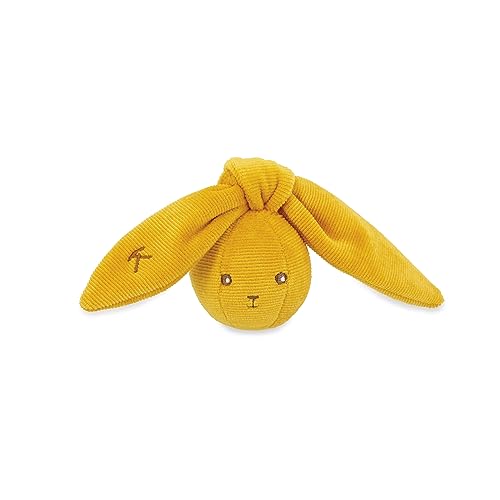 KALOO - Lapinoo - Hasen-Rasselball - 6 cm - Ockerfarben - Babyball aus Velours - Sehr weiches Material - Ab Geburt, K218005 von KALOO
