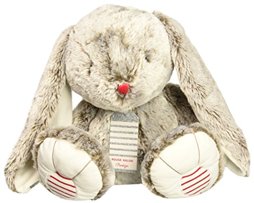 Kaloo - Rouge Kaloo - 55 cm Prestige Grey Léo The Rabbit - Small Silky-Furred Soft Toy - Big-Eared Rabbit Plush - 0 Months +, K963539 von KALOO