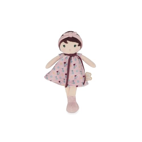 KALOO – Tendresse – Meine 1. Stoffpuppe Léonie – 25 cm große Stoffpuppe – Cordkleid – hübsche Geschenkbox – personalisierbare Schleife – ab Geburt, K200017 von KALOO