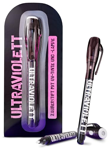 KAMPFHUMMEL Ultraviolett – Zauberstift I Ersatzstift mit unsichtbarer UV-Tinte und UV-Lampe für das Zeichenspiel Ultraviolett I Offizielles Zubehör inkl. Batterien für das Hauptspiel KAMPFHUMMEL Ultraviolett – Zauberstift I Ersatzstift mit unsichtbarer UV-Tinte und UV-Lampe für das Zeichenspiel Ultraviolett I Offizielles Zubehör inkl. Batterien für das Hauptspiel von KAMPFHUMMEL