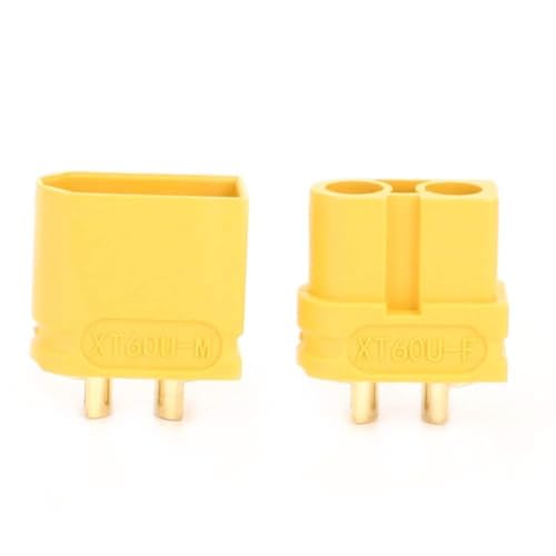 KANASI 10 Paare XT60U Männliche weibliche Steckverbinder verstopft Gold plattiert Hochstrom -RC -Modellflugzeug Gelb gelb KANASI 10 Paare XT60U Männliche weibliche Steckverbinder verstopft Gold plattiert Hochstrom -RC -Modellflugzeug Gelb gelb von KANASI