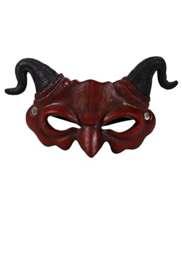 KANDEMY Maske Halbgesichts Teufelsmaske Halloween Kostümzubehör Karnevalskostüm RP Schaumstoff Zombie Dämonenmaske Unisex KANDEMY Maske Halbgesichts Teufelsmaske Halloween Kostümzubehör Karnevalskostüm RP Schaumstoff Zombie Dämonenmaske Unisex von KANDEMY