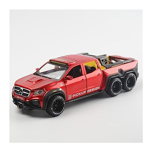 Für: Druckguss-Autos für: Mercedes-Benz X-Klasse 6 x 6 Pickup 1:28 Geländewagen-Modellsimulation, Sound und Licht, Sammlerstück-Dekorationen (Farbe: C) von KANDUO