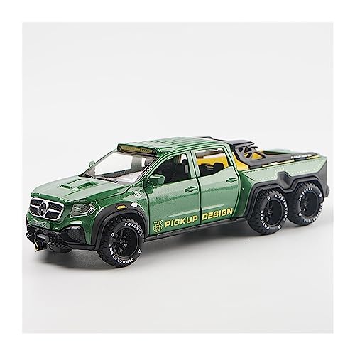 KANDUO For:Autos Druckguss Für: Mercedes-Benz X-Klasse 6 * 6 Pickup 1:28 Geländefahrzeugmodell Simulation Sound Und Licht Sammeldekorationen (Size : B) von KANDUO