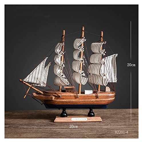 KANDUO For:Modellschiff Hölzernes Segelboot-Modellschiff Karibisches Schwarzes Perlen-Piratenschiff Sammeldekorationen von KANDUO