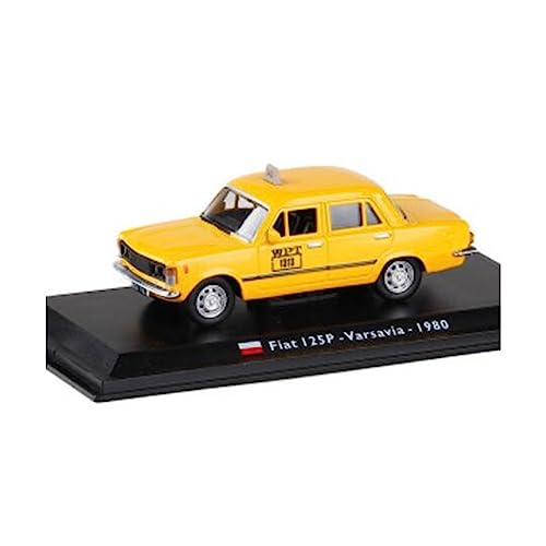 for:Druckgussautomobile 1:43 FIAT 125P Varsavia 1980 Taxi-Automodell Für: Metalllegierung Sammeldekorationen von KANDUO