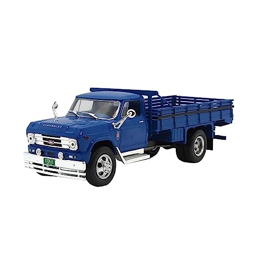 KANDUO for:Druckgussautomobile C60 1960 Blue Truck Van Druckgusslegierung Automodell Für: 1:43 Sammeldekorationen von KANDUO