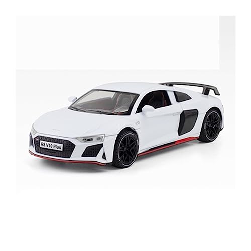 KANDUO for:Druckgussautomobile Für: Audi R8 V10 Plus Legierung Sportwagen Modell 1:24 Metall Hohe Simulation Sound Und Licht Sammeldekorationen (Size : C) von KANDUO