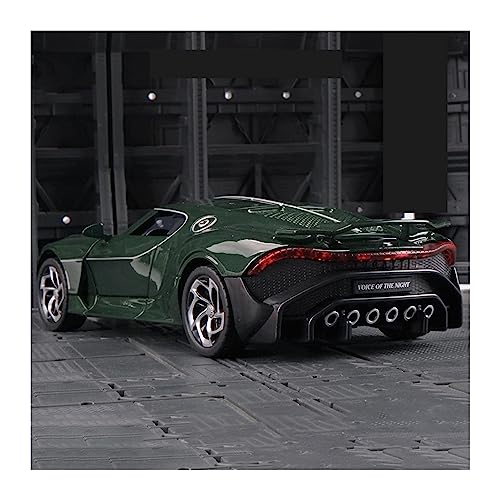 KANDUO for:Druckgussautomobile Für: Bugatti Lavoiturenoire Black Dragon Supercar 1:24 Legierung Auto Metall Modellauto Sound Und Licht Sammeldekorationen (Size : C) von KANDUO