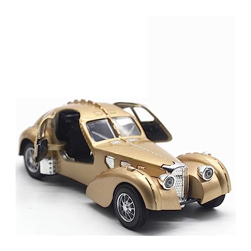 for:Druckgussautomobile Für: Bugatti Typ 57SC Legierung Auto 1:28 Modell Metall Simulation Sound Und Licht Sammeldekorationen (Size : B) von KANDUO