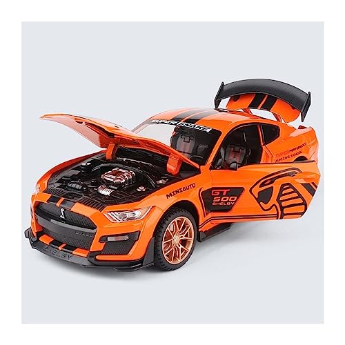 for:Druckgussautomobile Für: Ford Mustang Shelby GT500 Legierung Sportwagen 1/24 Metallmodell Simulation Sound Und Licht Sammeldekorationen (Size : C) von KANDUO