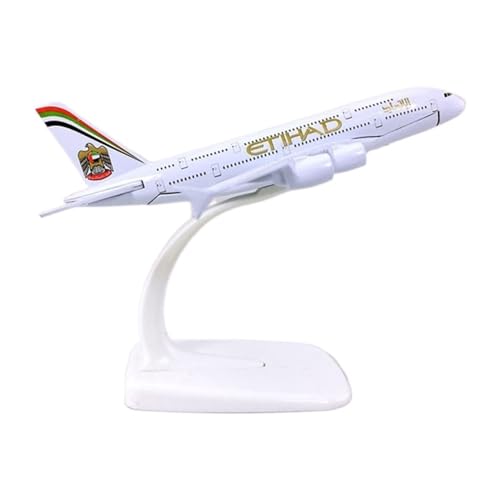 KANDUO for:Druckgussflugzeug 1:400 ETIHAD Airplanes Airbus A380-Modell Mit Basislegierungs-Flugzeugflugzeug Geschenke Für Familie Und Freunde von KANDUO