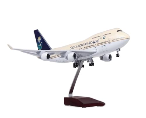 KANDUO for:Druckgussflugzeug 47-cm-Flugzeug Boeing 747 B747-400 Im Maßstab 1:150, Arabisches Modell Von Saudi Airlines Dekorative Sammlungen von KANDUO