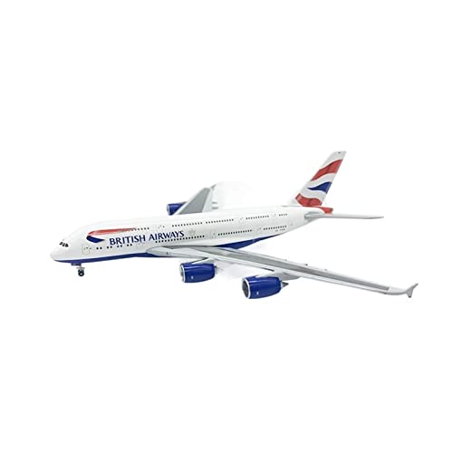 KANDUO for:Druckgussflugzeug A380-Flugzeugmodell Im Maßstab 1:400, Legierungsflugzeug Der British Airways Airlines Dekorative Sammlungen von KANDUO