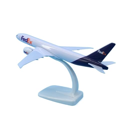 KANDUO for:Druckgussflugzeug B777 FedEx Frachtflugzeug Im Maßstab 1:300, Modell Aus Druckgusslegierung Geschenke Für Familie Und Freunde von KANDUO