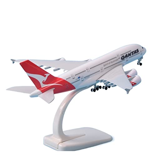 KANDUO for:Druckgussflugzeug Legierungs-Passagierflugzeugmodell Der Australian Airlines A380 Im Maßstab 1:400 Geschenke Für Familie Und Freunde von KANDUO