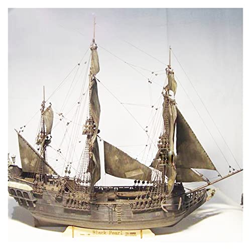 for:Modellschiff 1:96 Pirates of The Caribbean Black Pearl Segelboot-Modellbausatz Aus Holz Sammeldekorationen von KANDUO