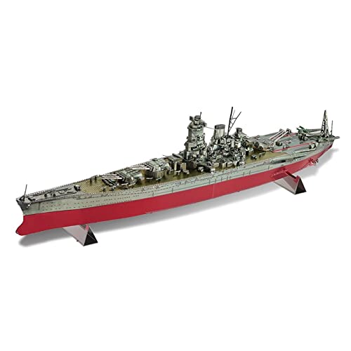 for:Modellschiff Modell-Set Musashi Kriegsschiff 3D-Puzzle-Spielzeug Aus Metall Sammeldekorationen von KANDUO