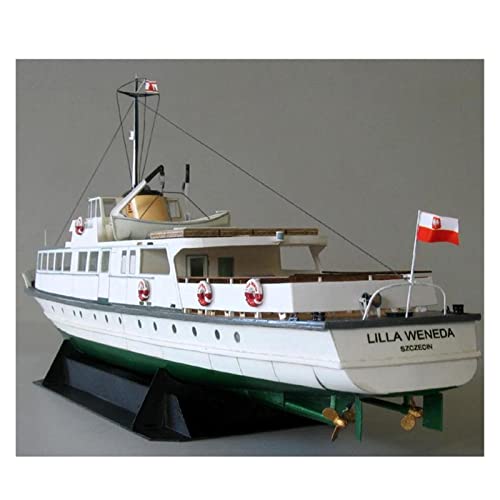 for:Modellschiff Selbst Zusammengebautes Polnisches Küstenfährenmodell DIY 3D-Boots-Küstenpuzzle Sammeldekorationen von KANDUO