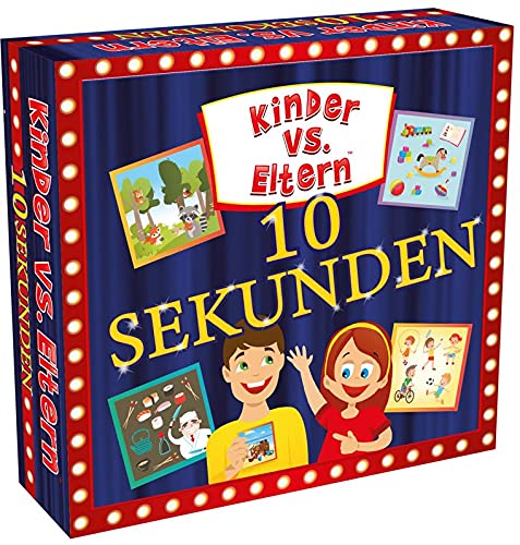Kinder vs Eltern Spiel 10 Sekunden Gesellschaftsspiele ab 5 Jahre Kartenspiele Smart Games Partyspiele Kinderspiele Quiz Spiel Ostergeschenke Kinder | 48 Karten von KANGUR