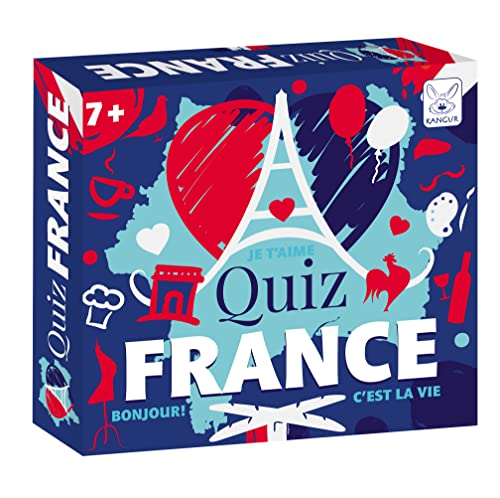 Brettspiel Quiz Que Savez-vous de la France Lernspiel Familienspiel Gesellschaftsspiele für Kinder und Erwachsene | Quiz Frankreich | ab 7 Jahren von KANGUR