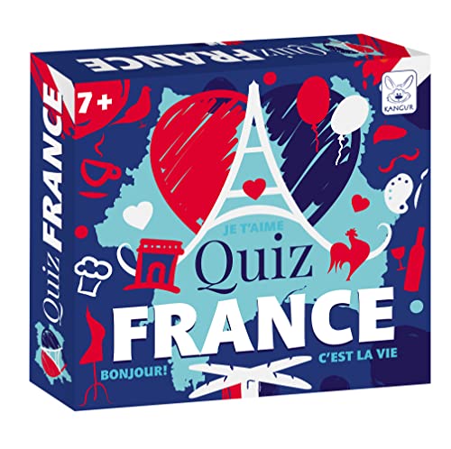 Brettspiel Quiz, was Sie über Frankreich wissen, Familienpädagogisches Spiel für Kinder und Erwachsene | Quiz Frankreich | ab 7 Jahren Brettspiel Quiz, was Sie über Frankreich wissen, Familienpädagogisches Spiel für Kinder und Erwachsene | Quiz Frankreich | ab 7 Jahren von KANGUR