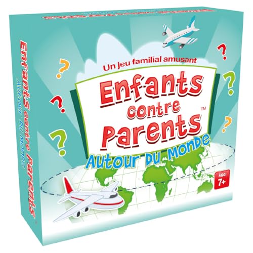 KANGUR Brettspiel auf der ganzen Welt, Lernspiel für Familie, Quiz, Gesellschaftsspiele für Kinder, gegen Eltern auf der ganzen Welt, ab 8 Jahren von KANGUR