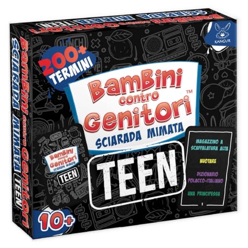 KANGUR Bambini Contro Genitori Teen Gioco di Carte Mimate Per Ragazzi e Famiglie 200 Termini 10 Anni Divertente Educativo per Feste e Serate in Famiglia von KANGUR